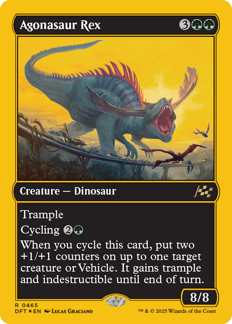 Agonasaur Rex (First-Place Foil) [Aetherdrift] | Gaming Infinity