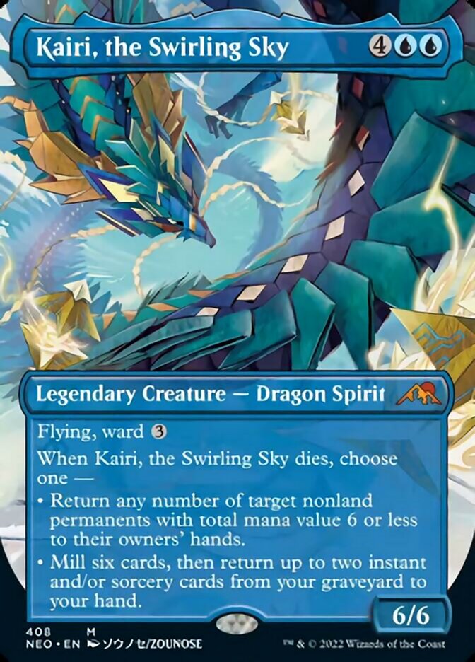 Kairi, the Swirling Sky (Borderless Alternate Art) [Kamigawa: Neon Dynasty] | Gaming Infinity