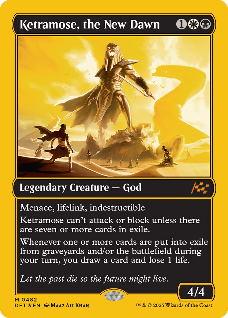 Ketramose, the New Dawn (First-Place Foil) [Aetherdrift] | Gaming Infinity