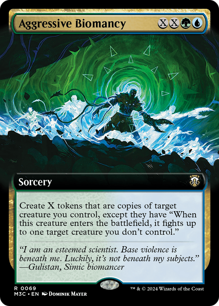 Aggressive Biomancy (Extended Art) (Ripple Foil) [Modern Horizons 3 Commander] | Gaming Infinity