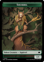 Squirrel // Starscape Cleric Double-Sided Token [Bloomburrow Tokens] | Gaming Infinity