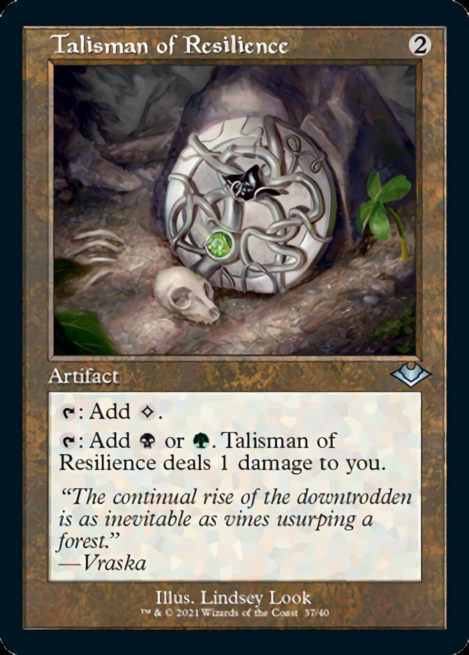 Talisman of Resilience (Retro Foil Etched) [Modern Horizons] | Gaming Infinity