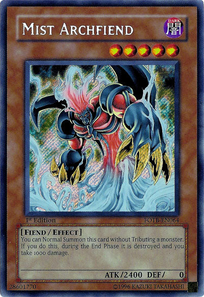 Mist Archfiend [FOTB-EN064] Secret Rare | Gaming Infinity