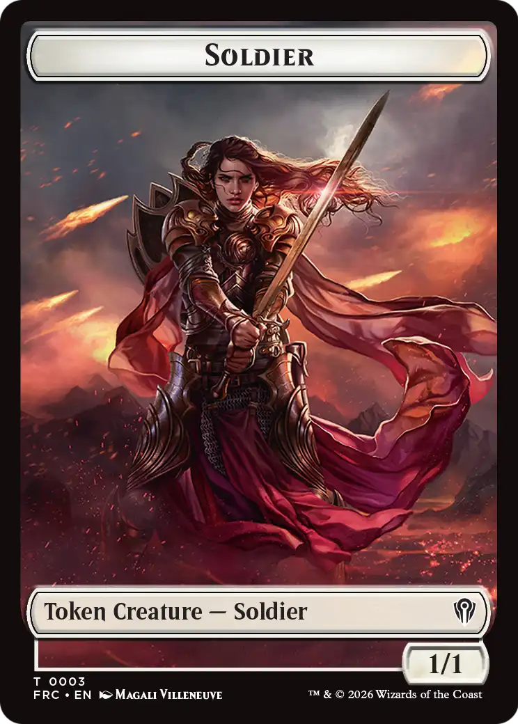 Soldier // Shark Double-Sided Token [Reality Fracture Commander Tokens] | Gaming Infinity