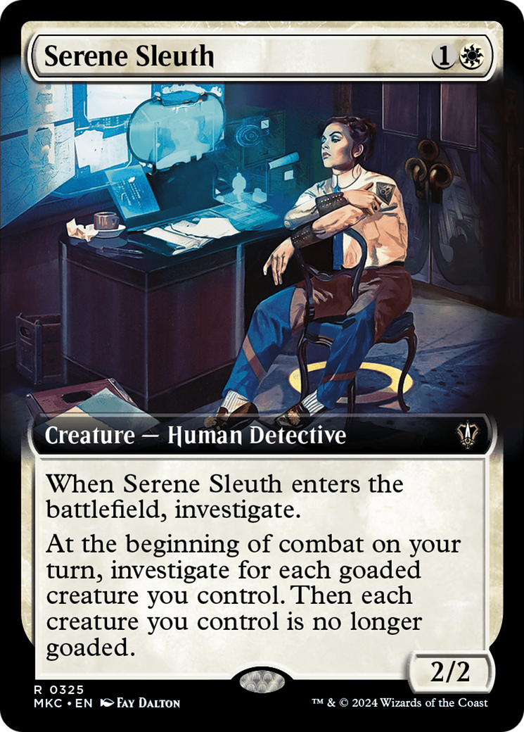 Serene Sleuth (Extended Art) [Murders at Karlov Manor Commander] | Gaming Infinity