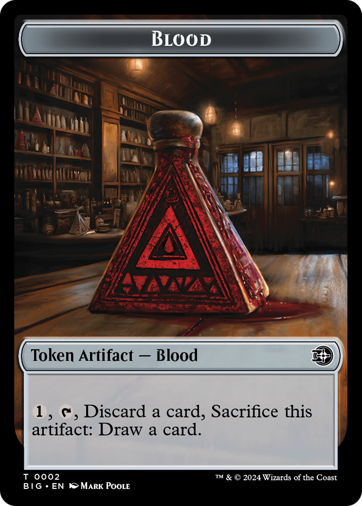 Mercenary // Blood Double-Sided Token [Outlaws of Thunder Junction Tokens] | Gaming Infinity