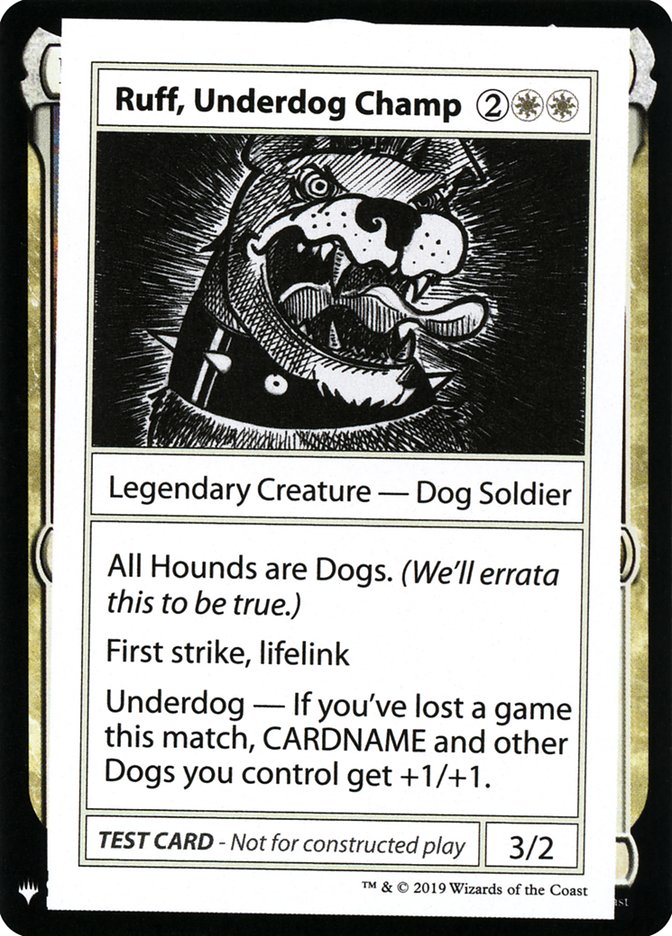 Ruff, Underdog Champ [Mystery Booster Playtest Cards] | Gaming Infinity