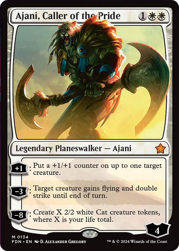 Ajani, Caller of the Pride [Foundations] | Gaming Infinity