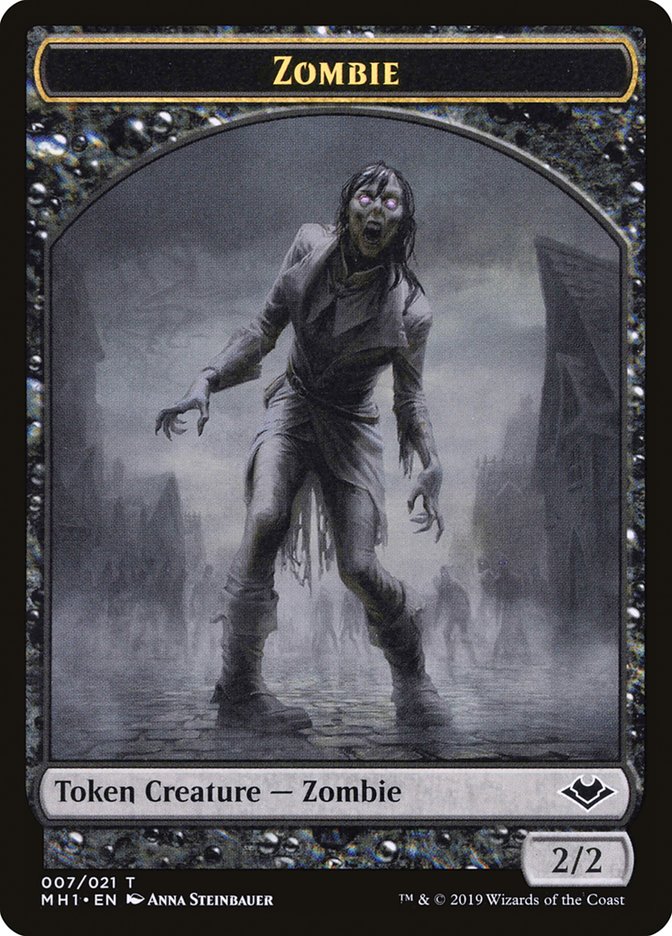 Marit Lage // Zombie Double-Sided Token [Modern Horizons Tokens] | Gaming Infinity