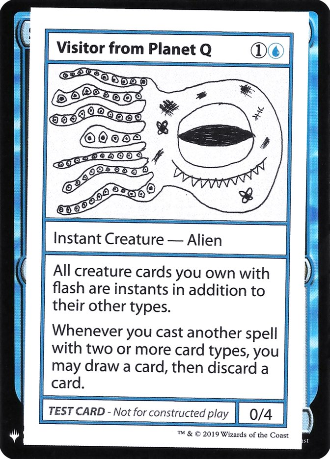 Visitor from Planet Q [Mystery Booster Playtest Cards] | Gaming Infinity