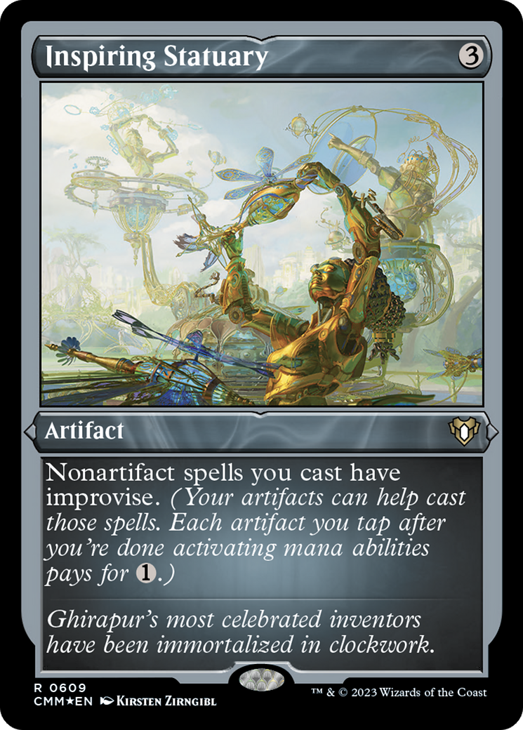 Inspiring Statuary (Foil Etched) [Commander Masters] | Gaming Infinity