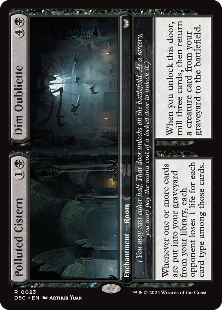 Polluted Cistern // Dim Oubliette [Duskmourn: House of Horror Commander] | Gaming Infinity