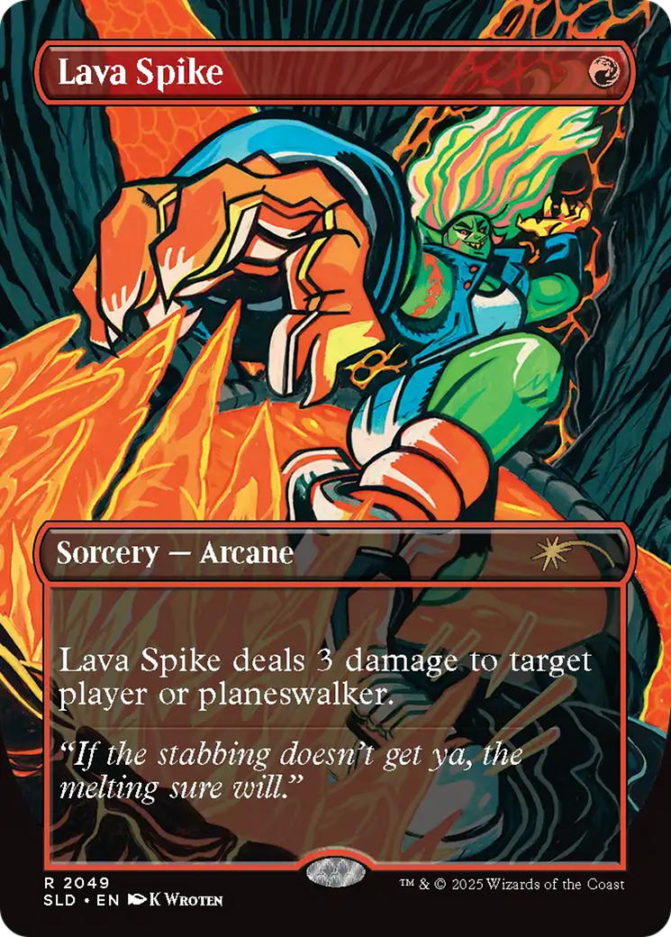 Lava Spike (2049) (Rainbow Foil) [Secret Lair Drop Series] | Gaming Infinity