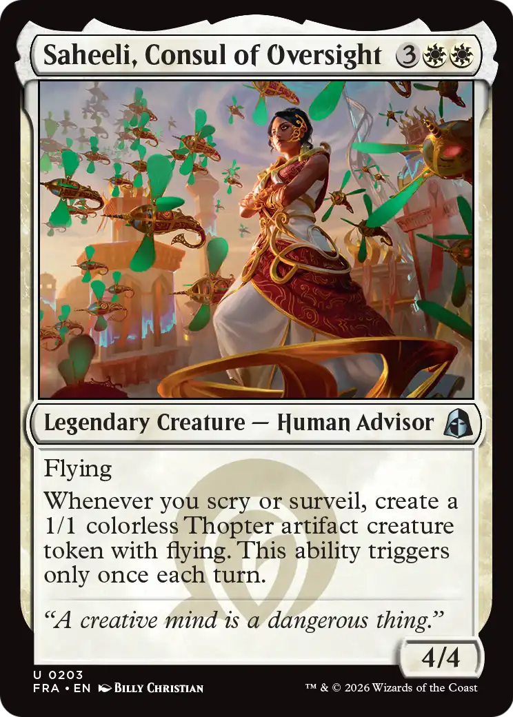 Saheeli, Consul of Oversight [Reality Fracture] | Gaming Infinity