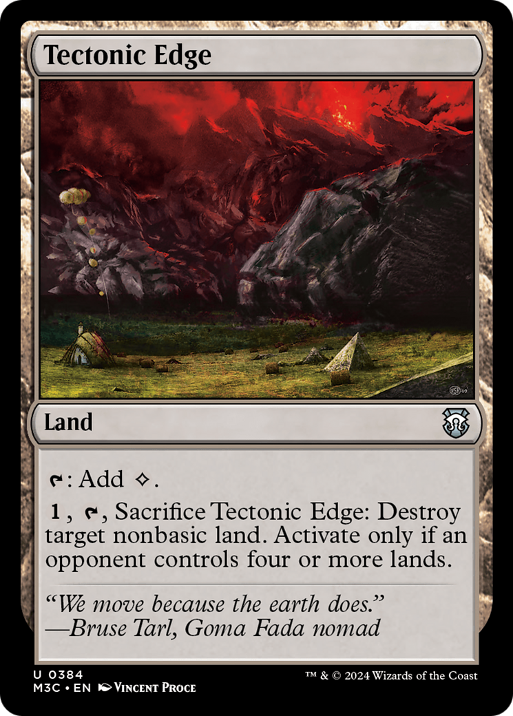 Tectonic Edge (Ripple Foil) [Modern Horizons 3 Commander] | Gaming Infinity