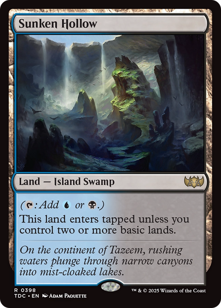 Sunken Hollow [Tarkir: Dragonstorm Commander] | Gaming Infinity