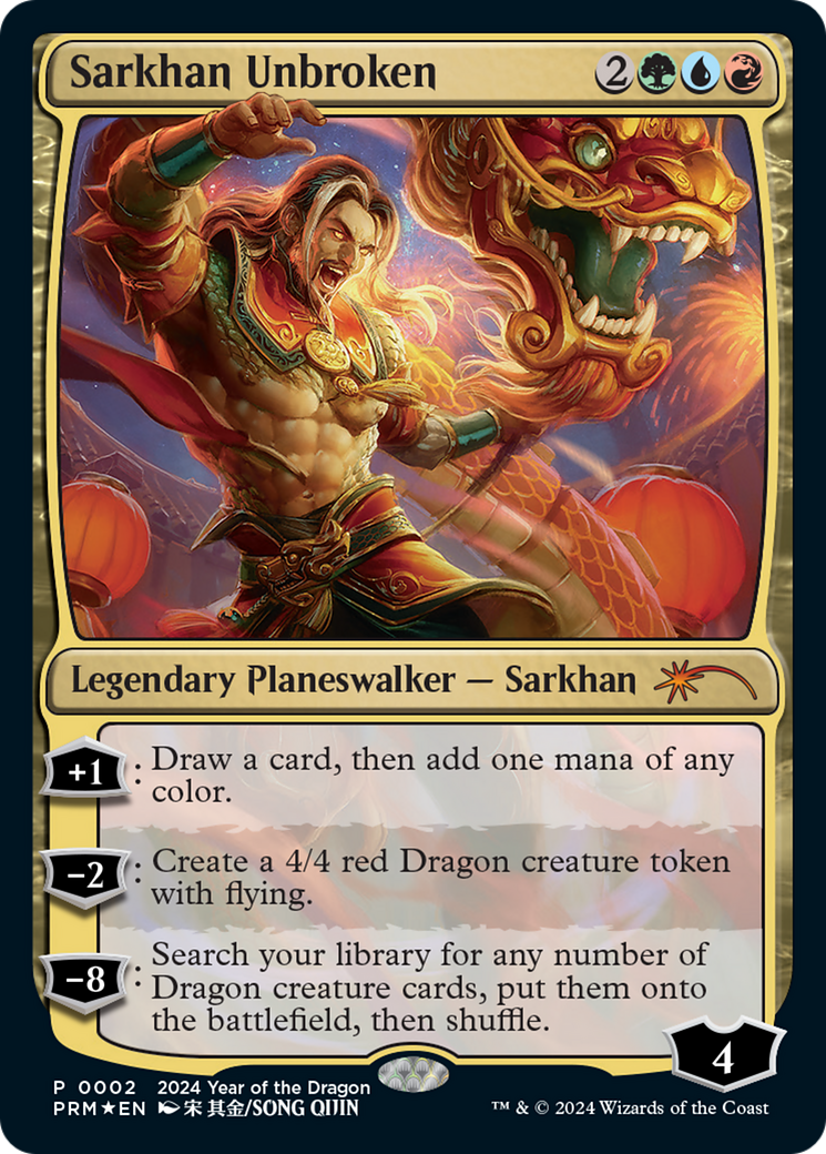 Sarkhan Unbroken (Year of the Dragon 2024) [Standard Showdown Promos] | Gaming Infinity