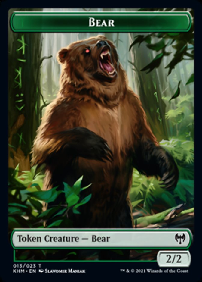Bear Token [Kaldheim Tokens] | Gaming Infinity