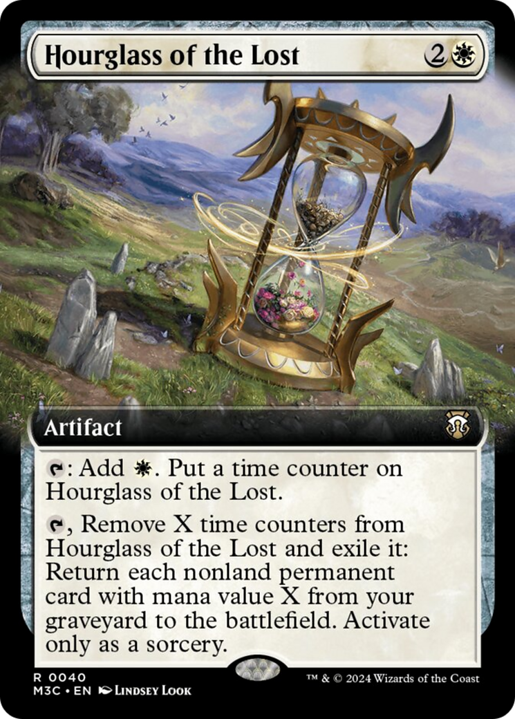 Hourglass of the Lost (Extended Art) (Ripple Foil) [Modern Horizons 3 Commander] | Gaming Infinity