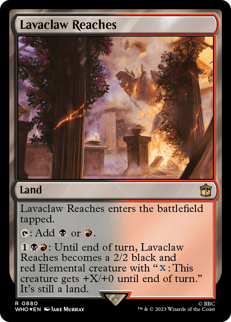 Lavaclaw Reaches (Surge Foil) [Doctor Who] | Gaming Infinity