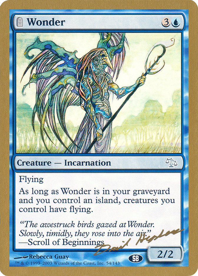 Wonder (Dave Humpherys) (SB) [World Championship Decks 2003] | Gaming Infinity