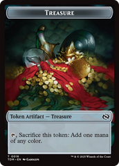 Treasure // Zombie Druid Double-Sided Token [Tarkir: Dragonstorm Tokens] | Gaming Infinity