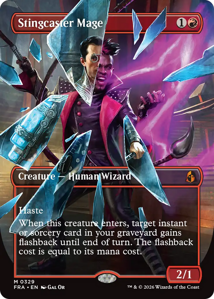 Stingcaster Mage (Borderless) [Reality Fracture] | Gaming Infinity