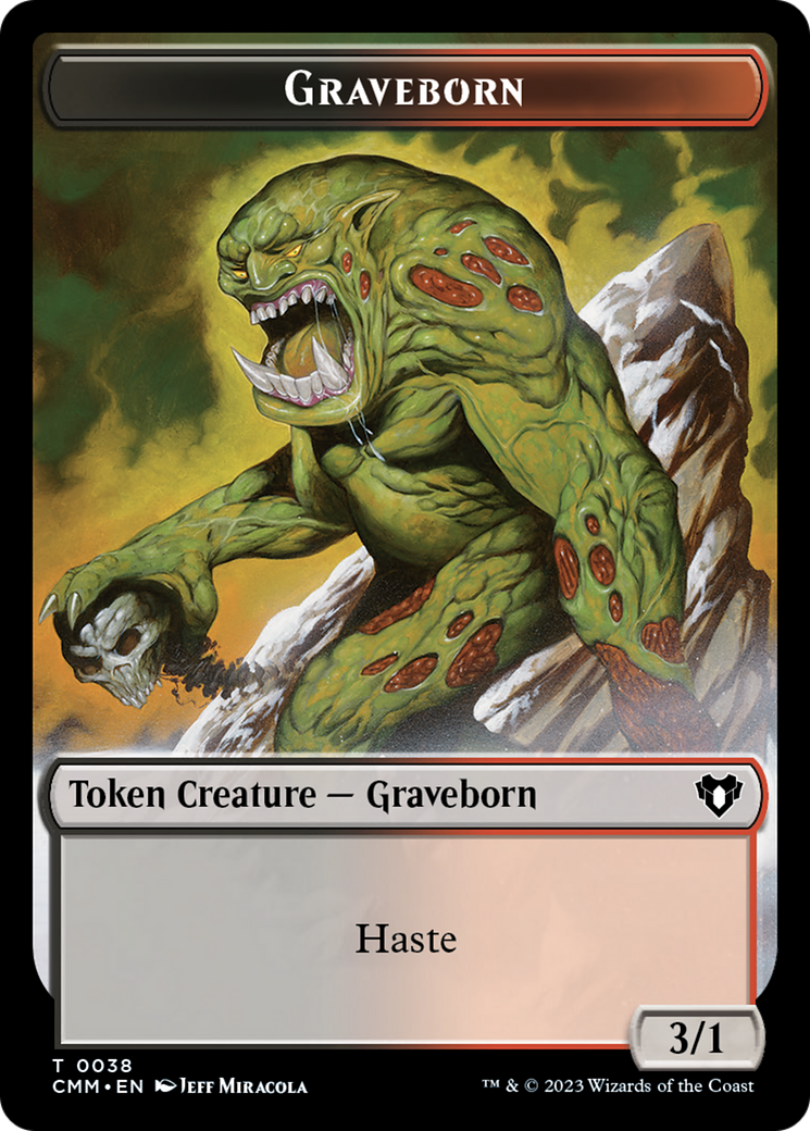 Spirit (0010) // Graveborn Double-Sided Token [Commander Masters Tokens] | Gaming Infinity