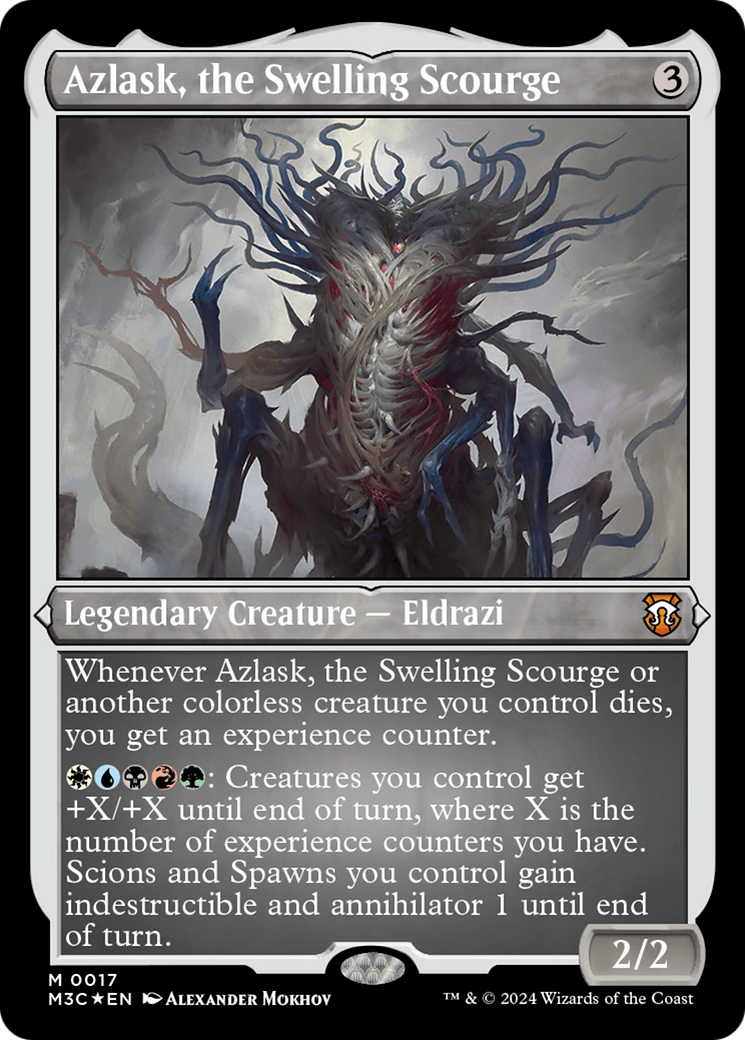 Azlask, the Swelling Scourge (Foil Etched) [Modern Horizons 3 Commander] | Gaming Infinity