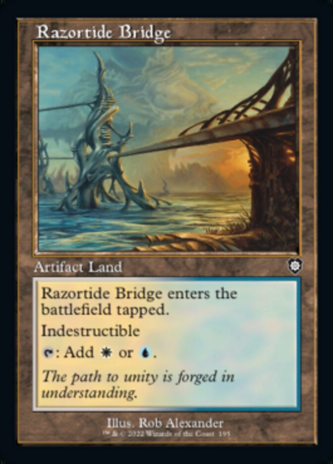 Razortide Bridge (Retro) [The Brothers' War Commander] | Gaming Infinity