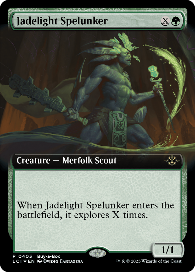 Jadelight Spelunker (Extended Art) (Buy-A-Box) [The Lost Caverns of Ixalan Promos] | Gaming Infinity