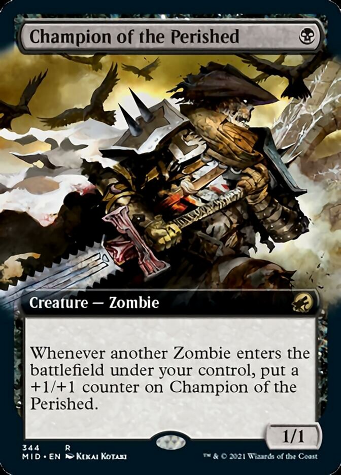 Champion of the Perished (Extended Art) [Innistrad: Midnight Hunt] | Gaming Infinity