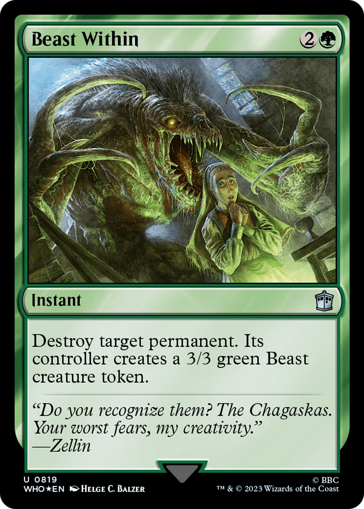 Beast Within (Surge Foil) [Doctor Who] | Gaming Infinity