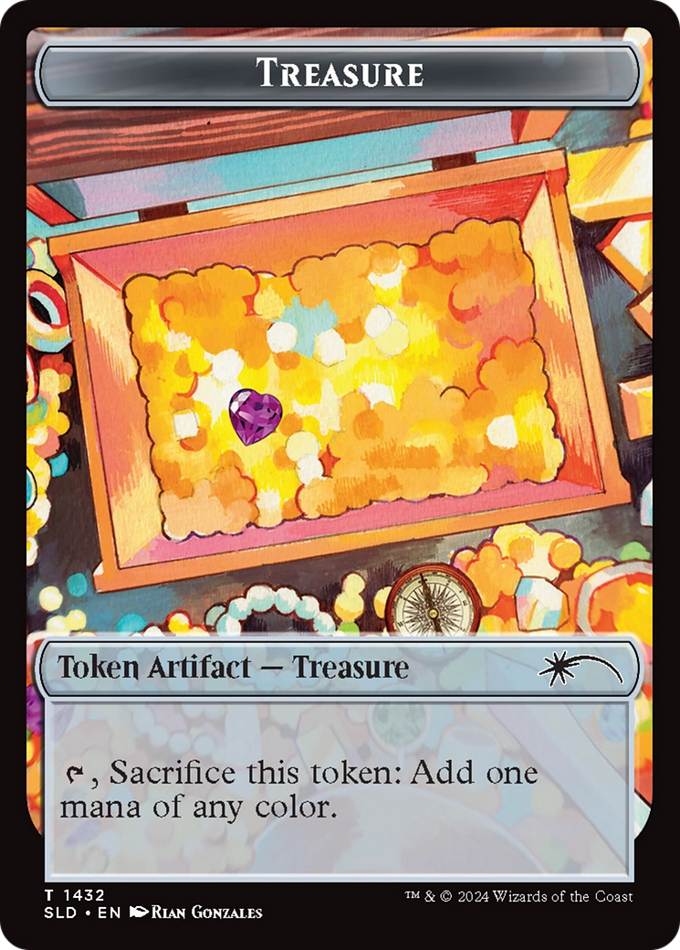 Treasure Token (1432) (Rainbow Foil) [Secret Lair Drop Series] | Gaming Infinity