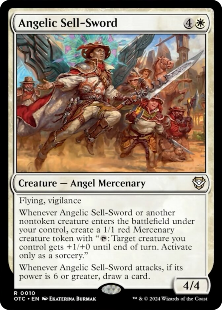 Angelic Sell-Sword [Outlaws of Thunder Junction Commander] | Gaming Infinity