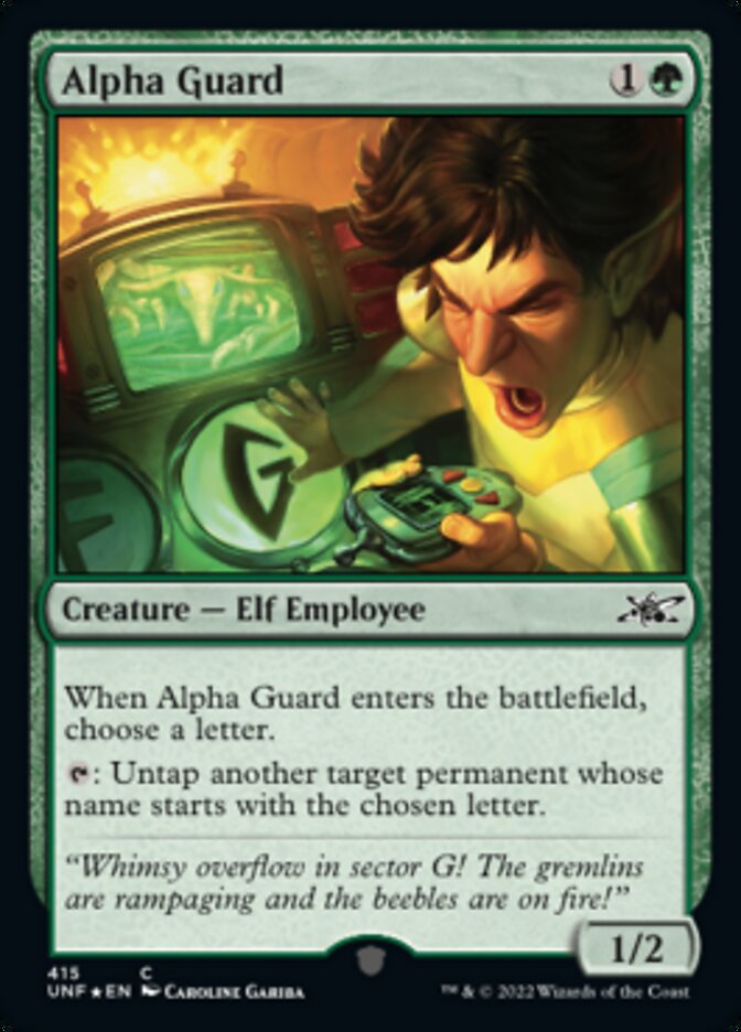 Alpha Guard (Galaxy Foil) [Unfinity] | Gaming Infinity