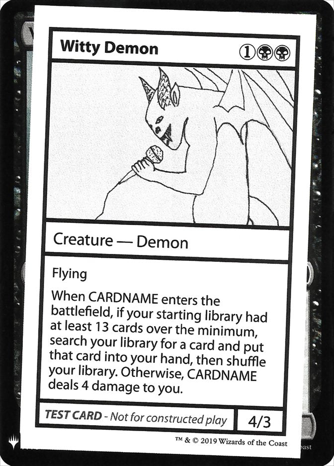 Witty Demon [Mystery Booster Playtest Cards] | Gaming Infinity