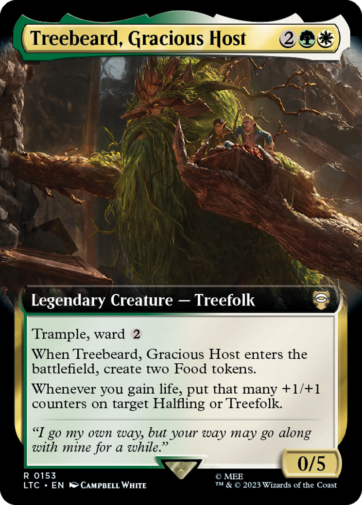 Treebeard, Gracious Host (Extended Art) [The Lord of the Rings: Tales of Middle-Earth Commander] | Gaming Infinity