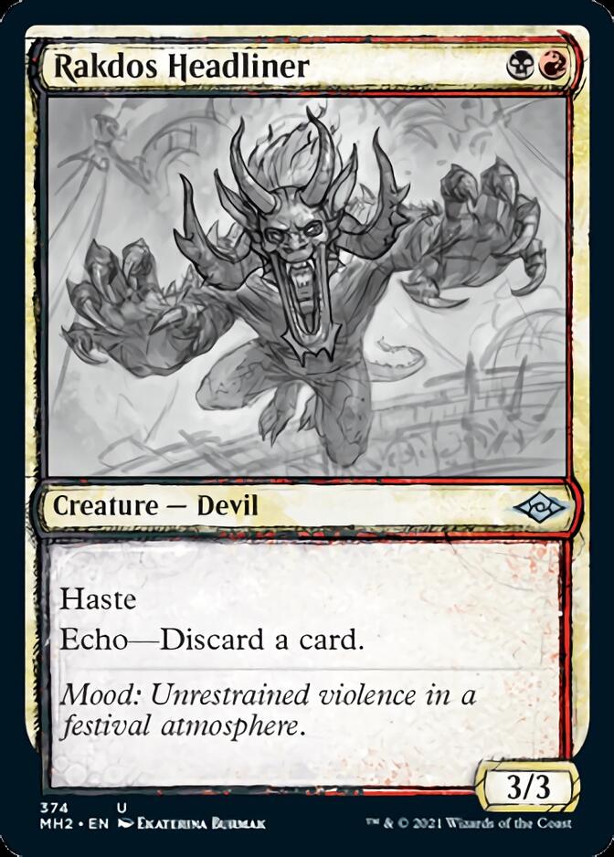 Rakdos Headliner (Sketch) [Modern Horizons 2] | Gaming Infinity