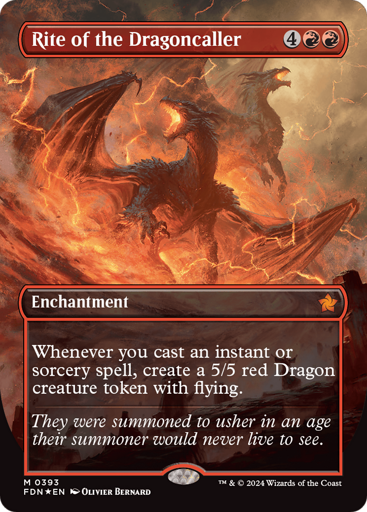 Rite of the Dragoncaller (Mana Foil) [Foundations] | Gaming Infinity