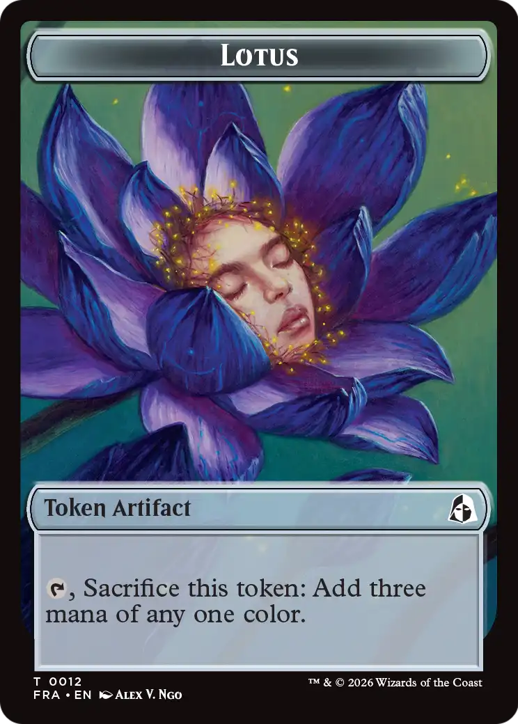 Dragon // Lotus Double-Sided Token [Reality Fracture Tokens] | Gaming Infinity