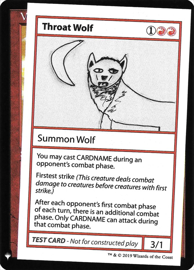 Throat Wolf [Mystery Booster Playtest Cards] | Gaming Infinity