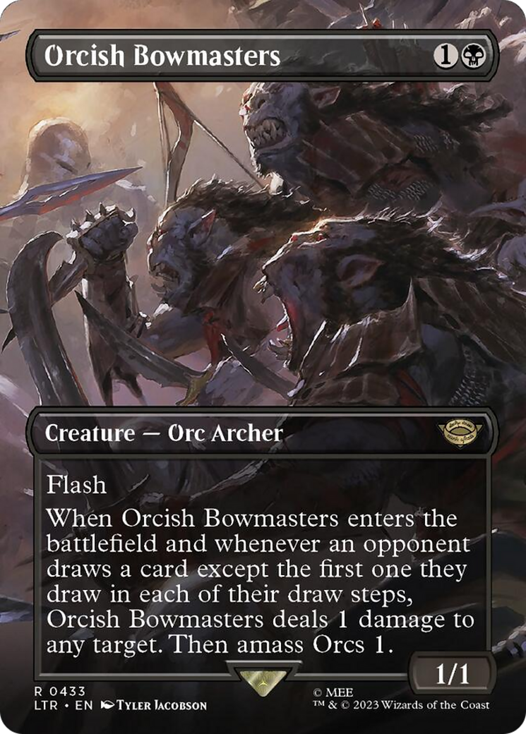 Orcish Bowmasters (Borderless Alternate Art) [The Lord of the Rings: Tales of Middle-Earth] | Gaming Infinity