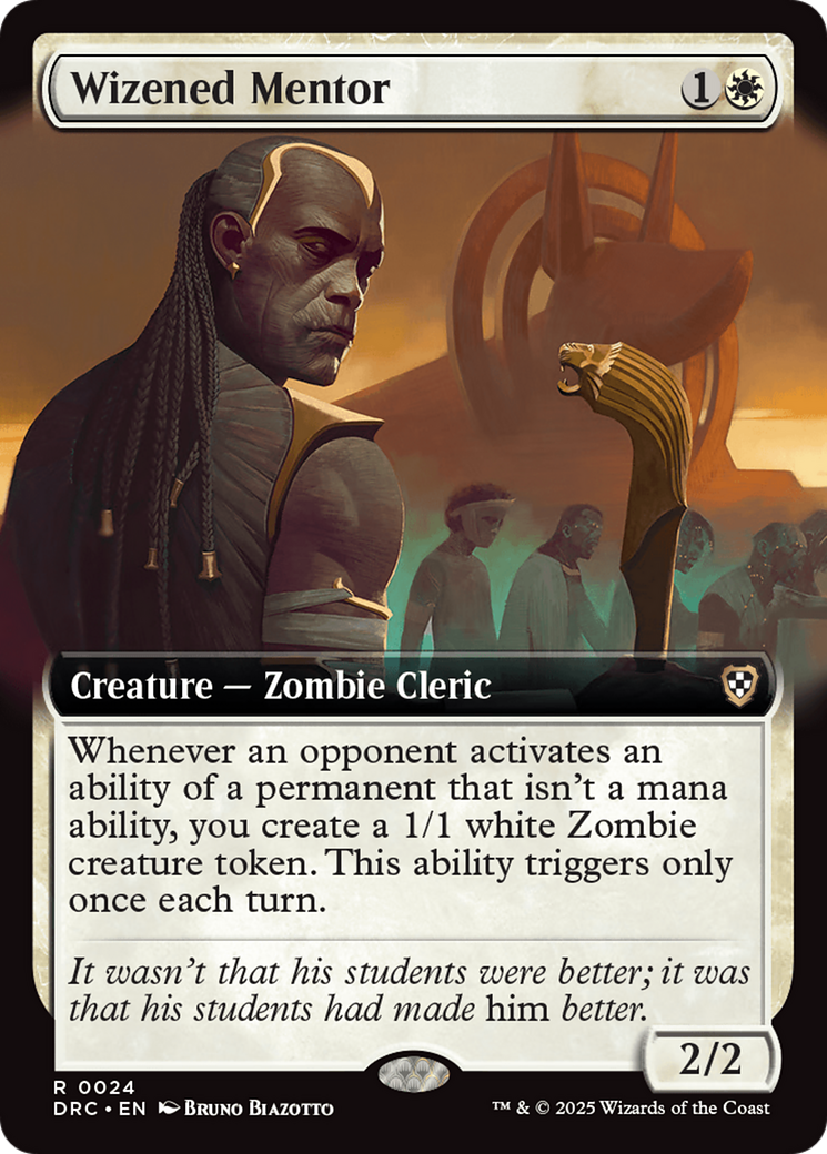 Wizened Mentor (Extended Art) [Aetherdrift Commander] | Gaming Infinity