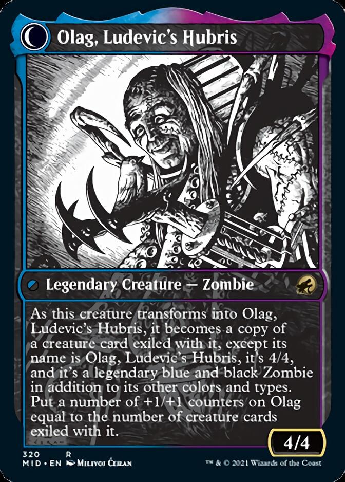 Ludevic, Necrogenius // Olag, Ludevic's Hubris (Showcase Eternal Night) [Innistrad: Midnight Hunt] | Gaming Infinity