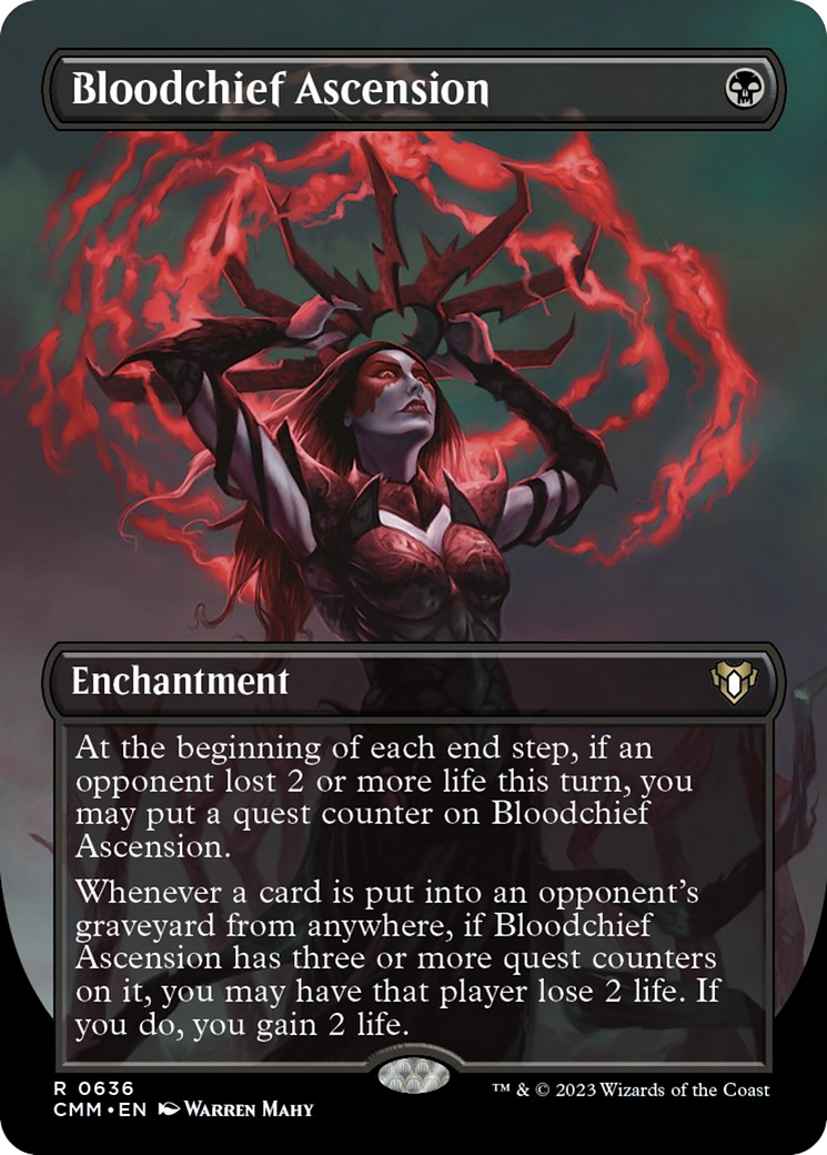 Bloodchief Ascension (Borderless Alternate Art) [Commander Masters] | Gaming Infinity