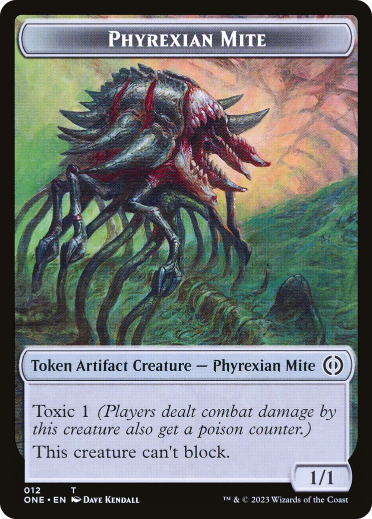 Phyrexian Mite Token (12) [Phyrexia: All Will Be One Tokens] | Gaming Infinity