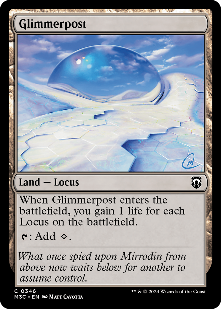 Glimmerpost (Ripple Foil) [Modern Horizons 3 Commander] | Gaming Infinity