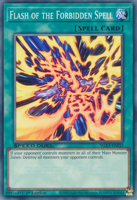 Flash of the Forbidden Spell [SGX3-ENI33] Common | Gaming Infinity
