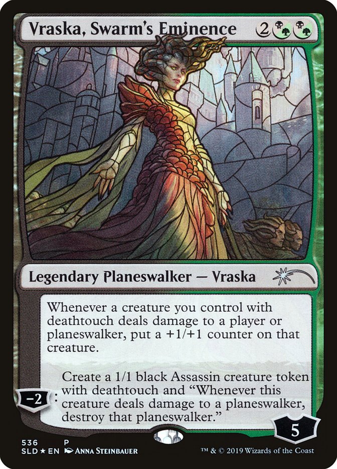 Vraska, Swarm's Eminence (Stained Glass) [Secret Lair Drop Promos] | Gaming Infinity